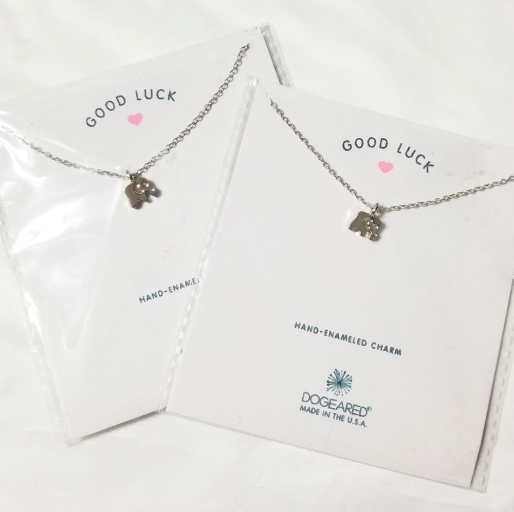Dogeared Good Luck Silver Elephant necklace